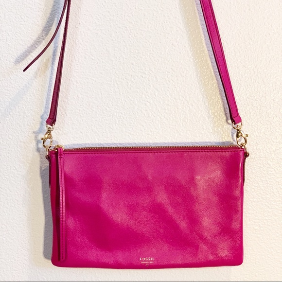 Fossil Bags Fossil Sydney Fuchsia Crossbody Nwot Poshmark